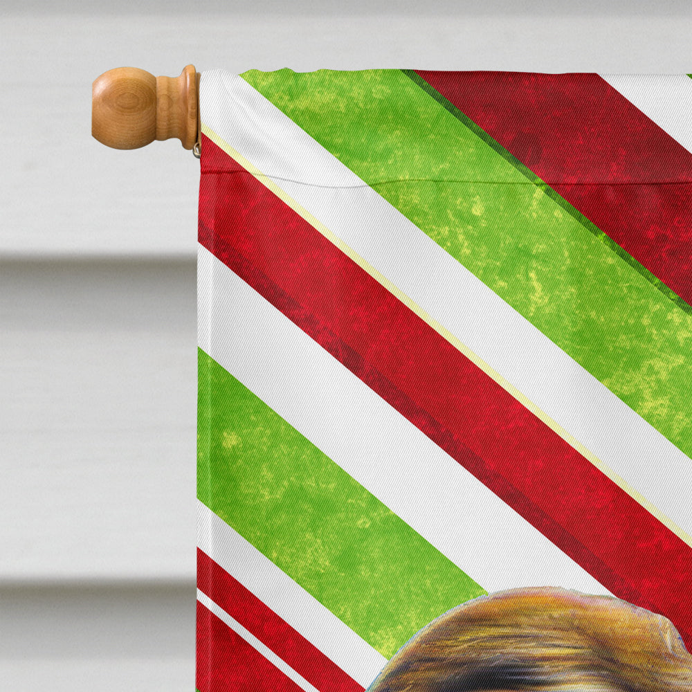 Candy Cane Holiday Christmas Jack Russell Terrier Flag Canvas House Size KJ1169CHF  the-store.com.