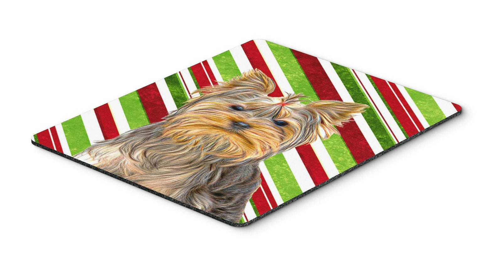 Candy Cane Holiday Christmas Yorkie / Yorkshire Terrier Mouse Pad, Hot Pad or Trivet KJ1170MP by Caroline's Treasures