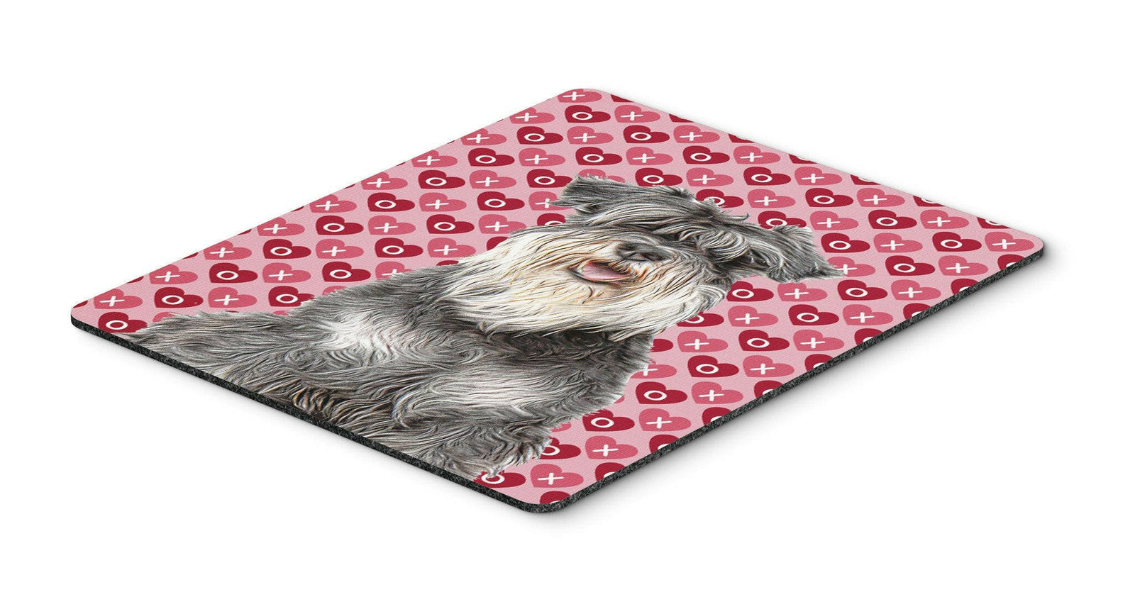 Hearts Love and Valentine's Day Schnauzer Mouse Pad, Hot Pad or Trivet KJ1192MP by Caroline's Treasures