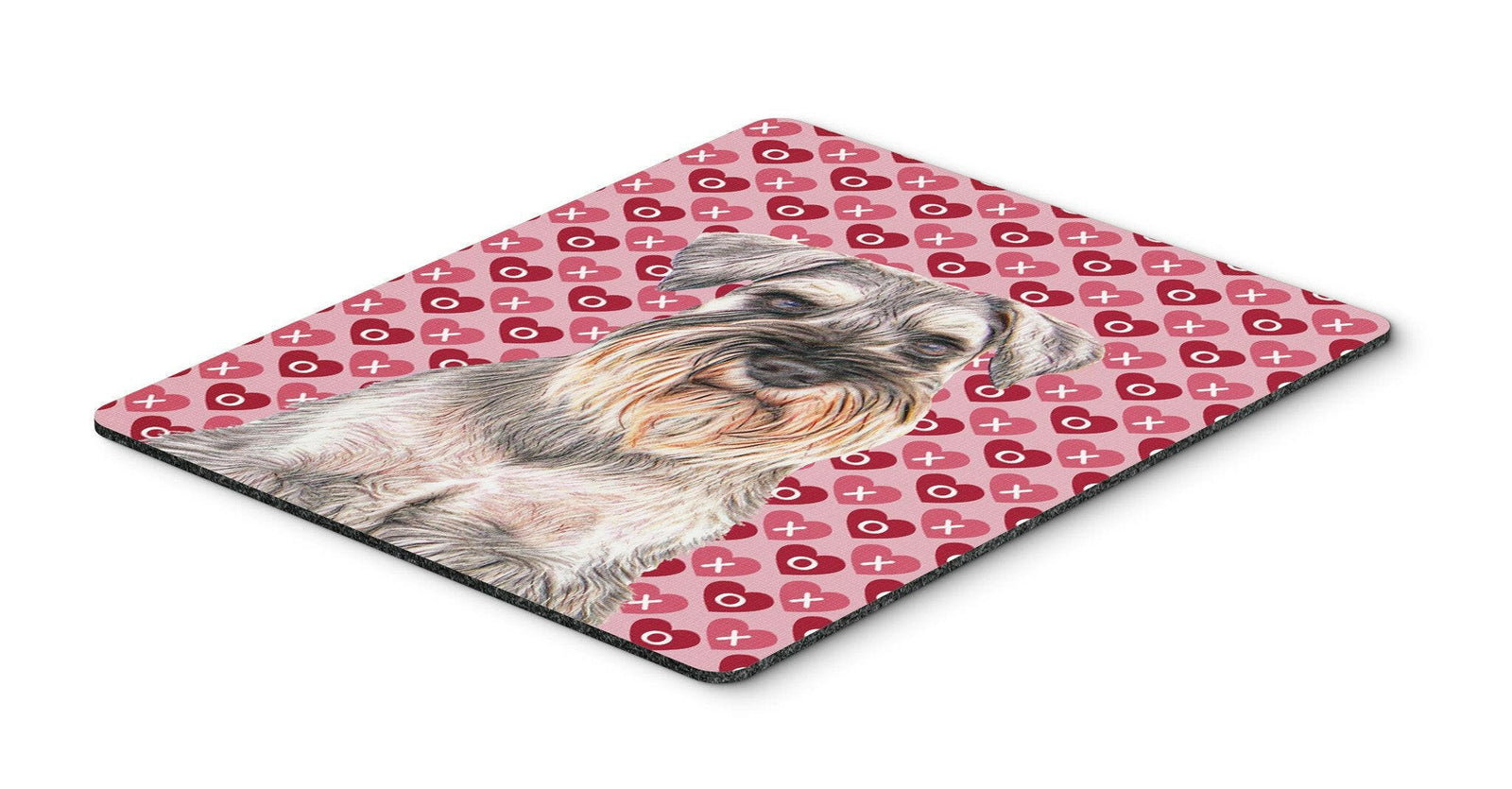 Hearts Love and Valentine's Day Schnauzer Mouse Pad, Hot Pad or Trivet KJ1193MP by Caroline's Treasures