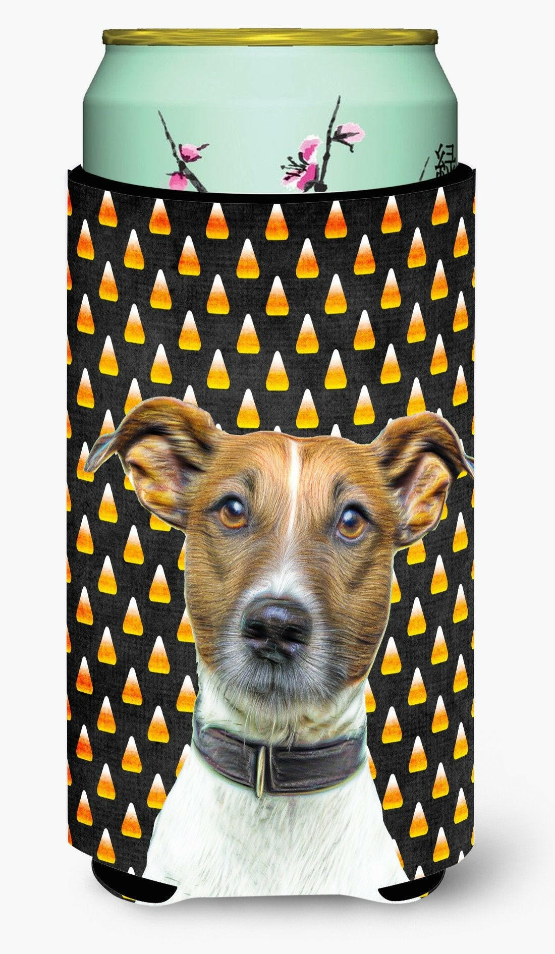 Candy Corn Halloween Jack Russell Terrier Tall Boy Beverage Insulator Hugger KJ1211TBC by Caroline&#39;s Treasures
