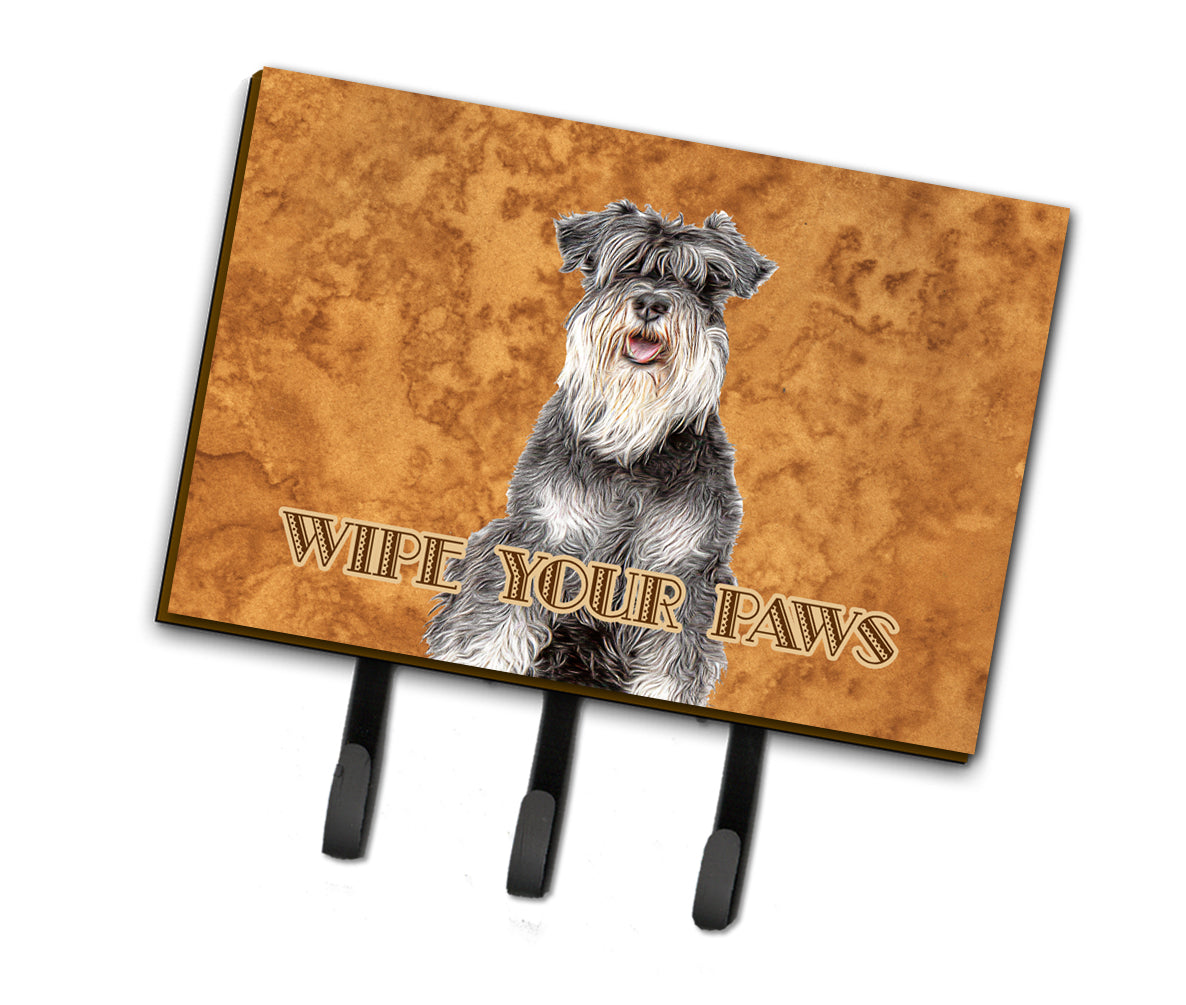 Schnauzer Wipe your Paws Leash or Key Holder KJ1221TH68  the-store.com.
