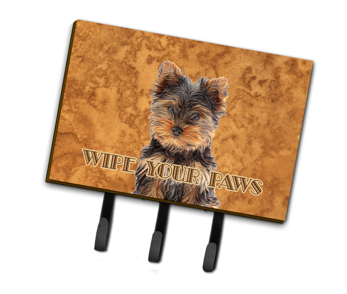 Yorkie Puppy / Yorkshire Terrier Wipe your Paws Leash or Key Holder KJ1223TH68
