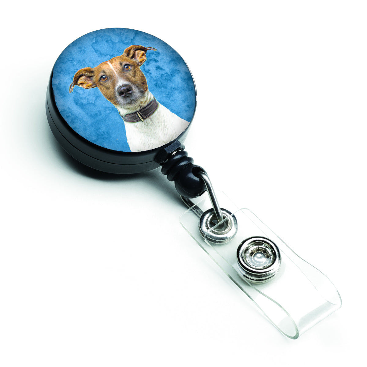 Jack Russell Terrier Retractable Badge Reel KJ1226BU-BR.