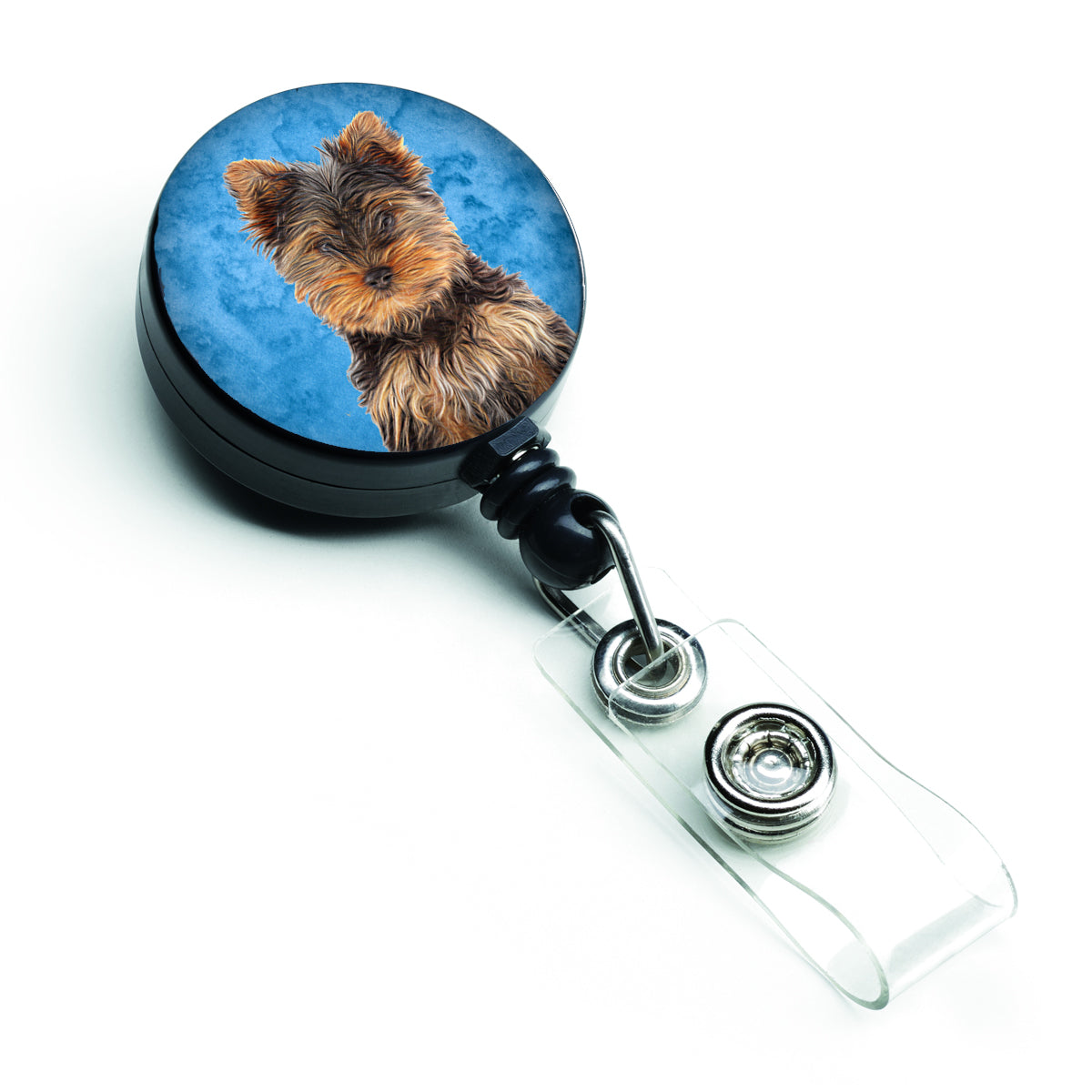 Yorkie Puppy / Yorkshire Terrier Retractable Badge Reel KJ1230BU-BR