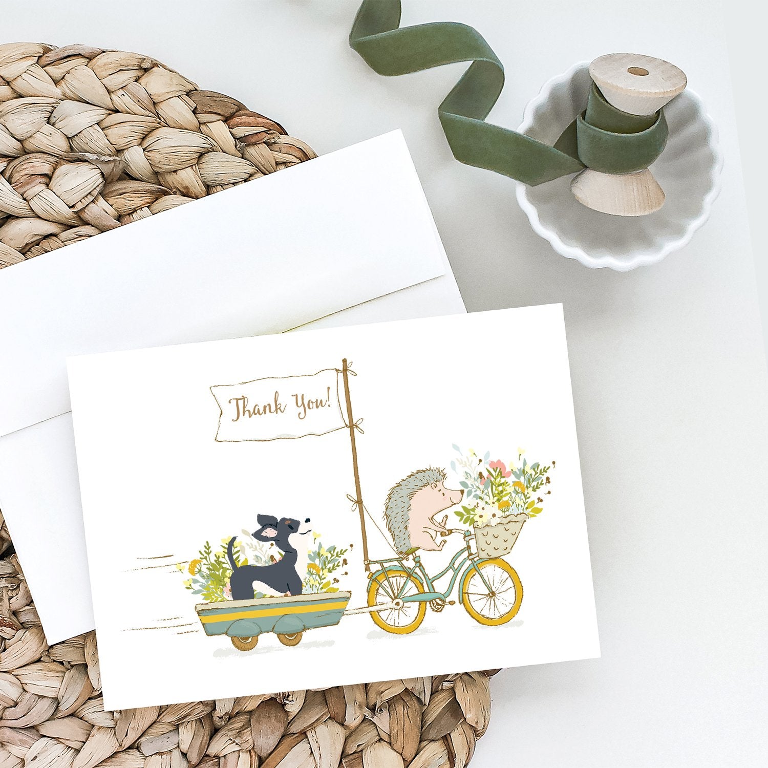Buy this Chihuahua Black and White Greeting Cards and Envelopes Pack of 8