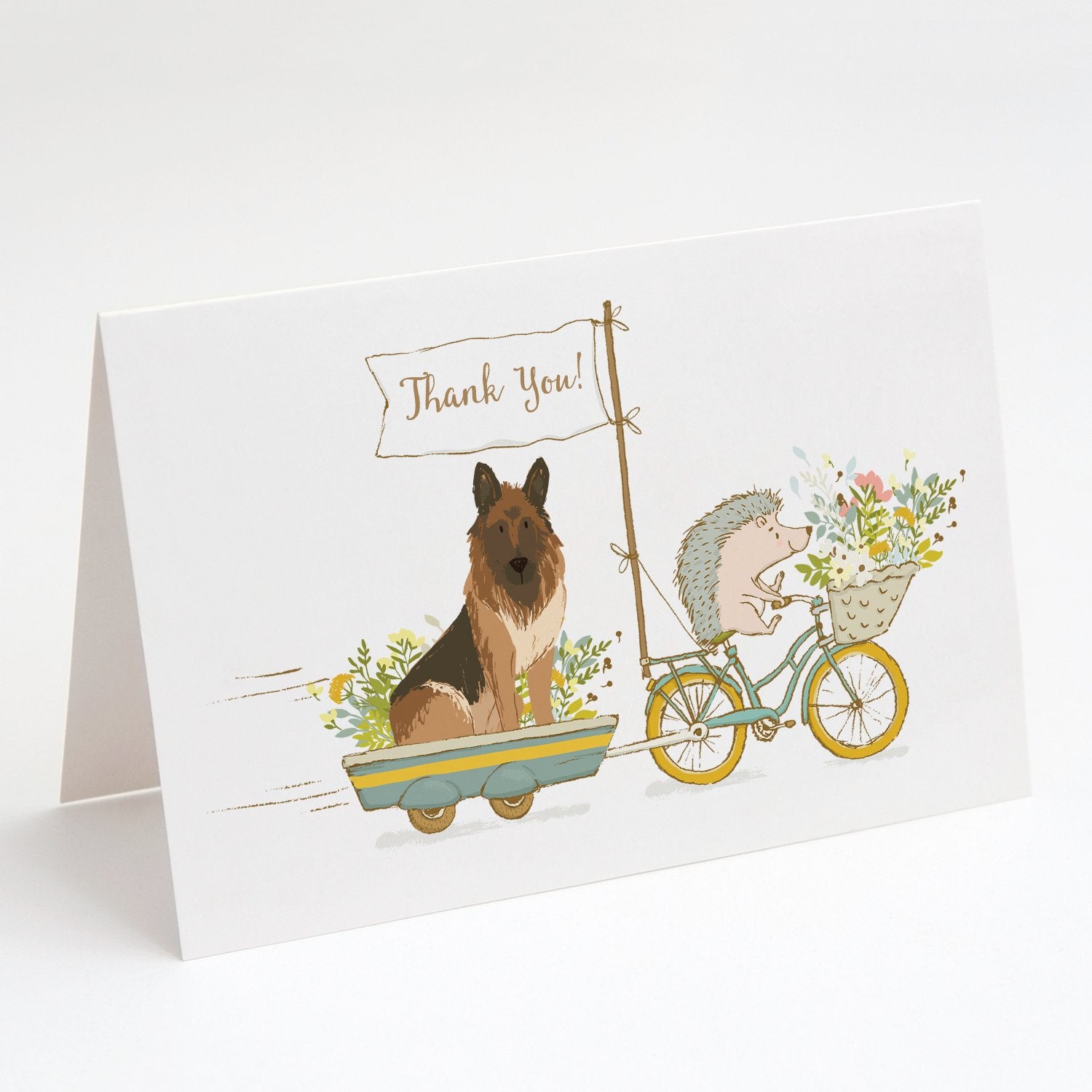 Buy this German Shepherd Plush Greeting Cards and Envelopes Pack of 8