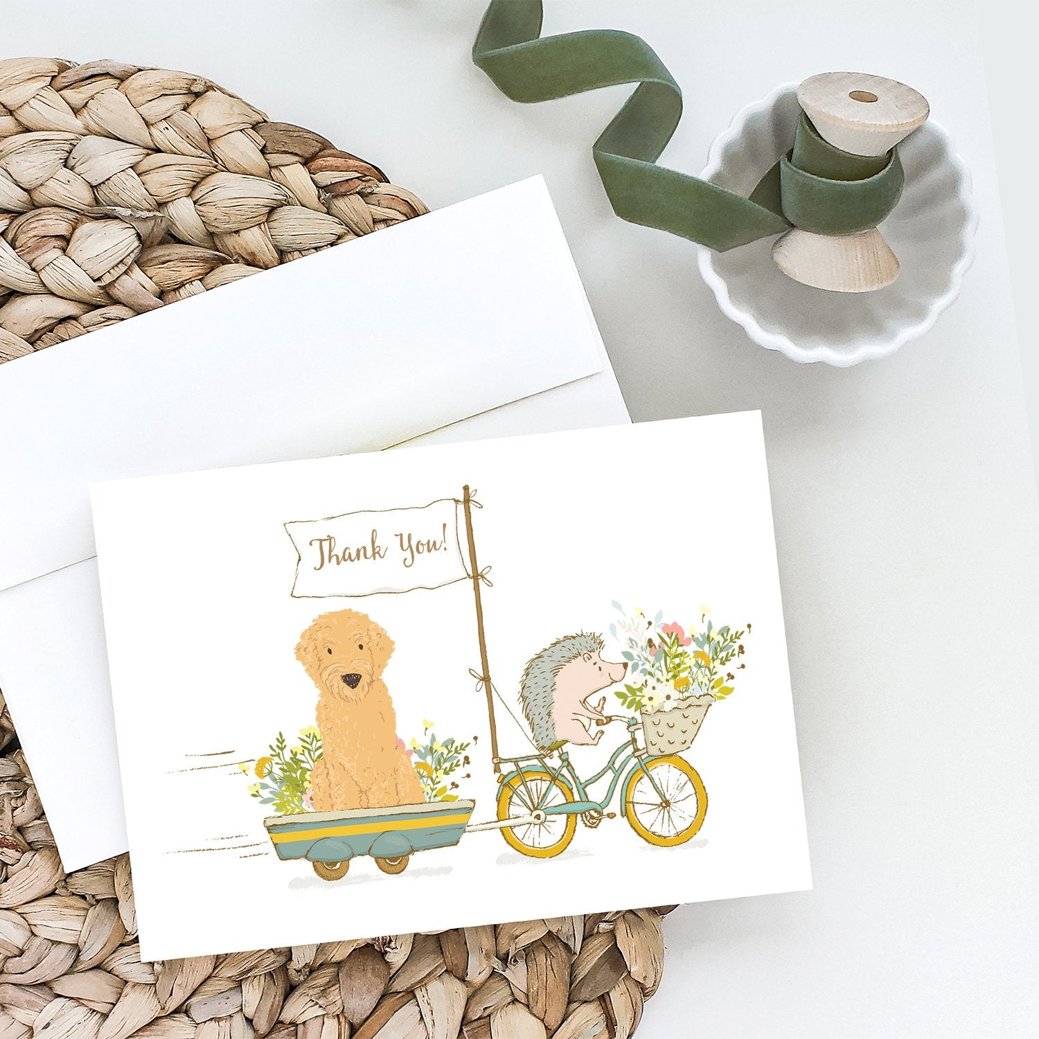 Goldendoodle Greeting Cards and Envelopes Pack of 8 - the-store.com