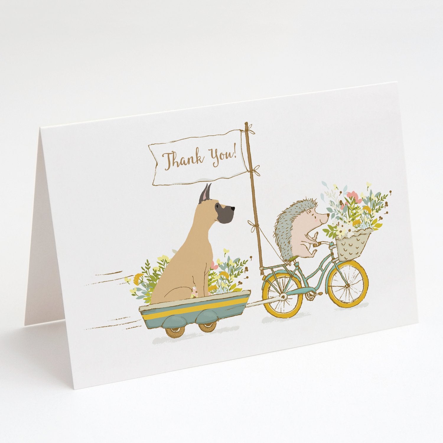 Buy this Great Dane Fawn Cropped Ears Greeting Cards and Envelopes Pack of 8