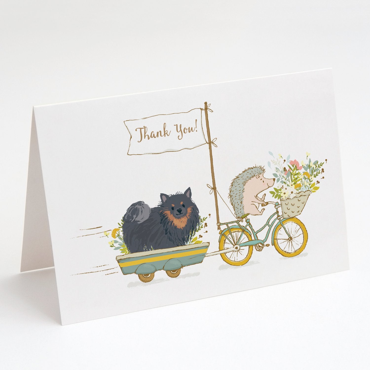 Buy this Pomeranian Black and Tan Greeting Cards and Envelopes Pack of 8