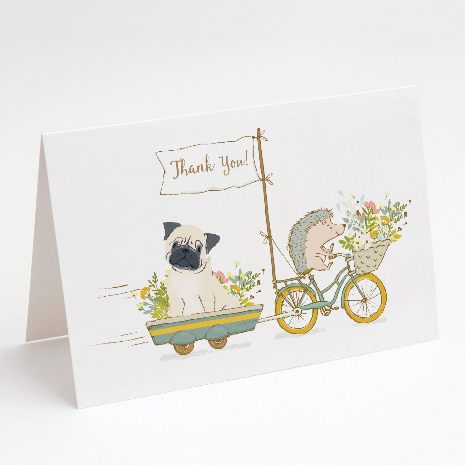 Buy this Pug Fawn Greeting Cards and Envelopes Pack of 8