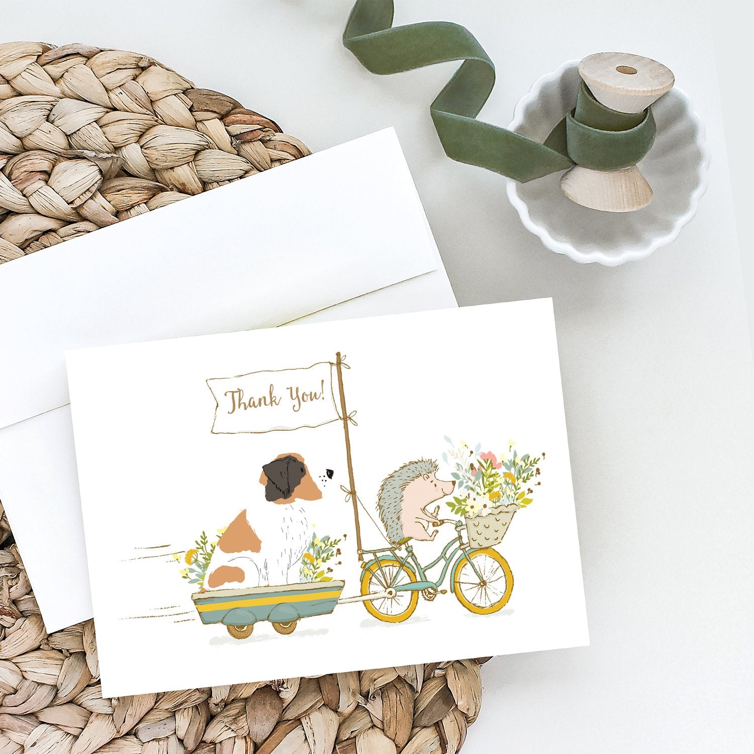 Buy this Saint Bernard Greeting Cards and Envelopes Pack of 8