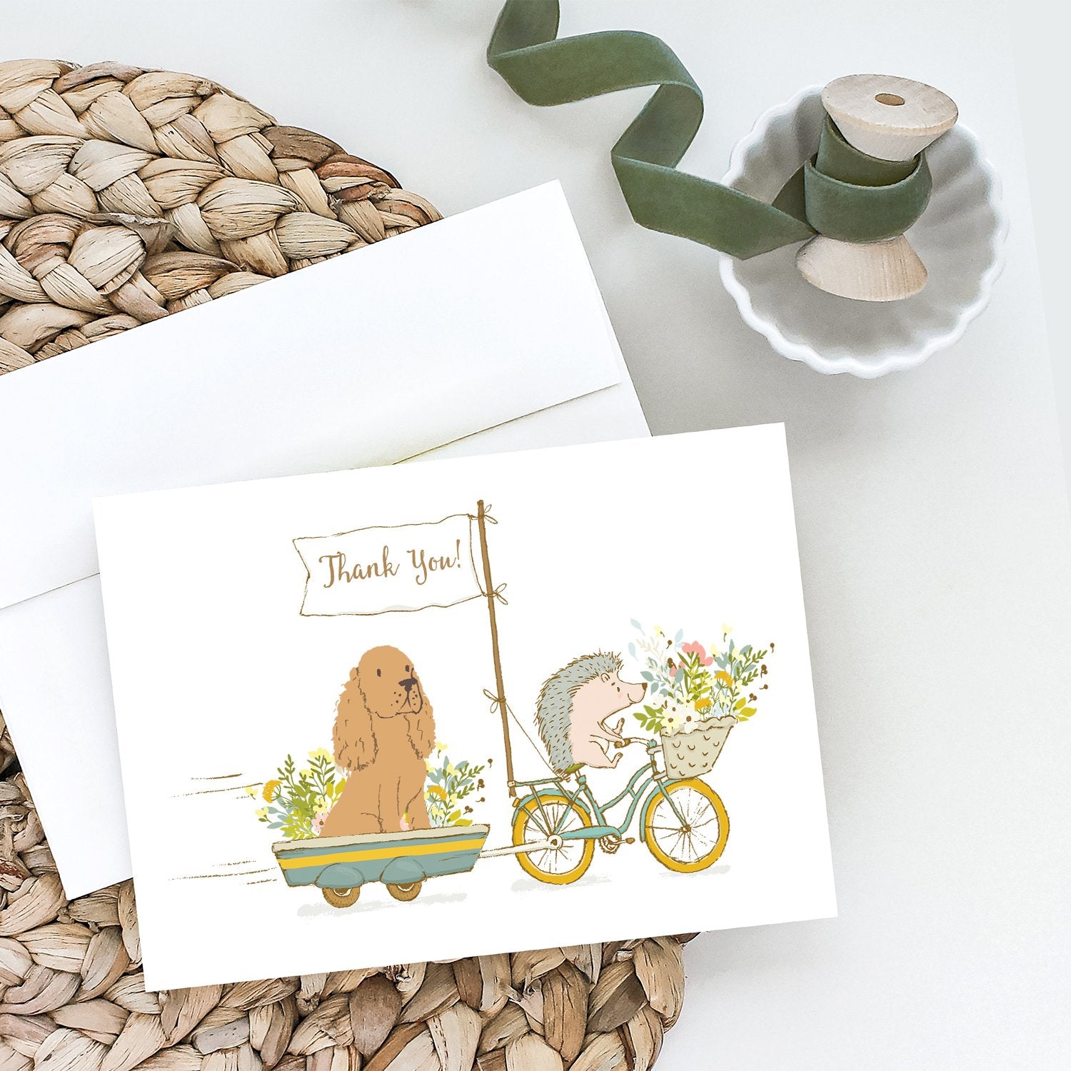 Cocker Spaniel Greeting Cards and Envelopes Pack of 8 - the-store.com