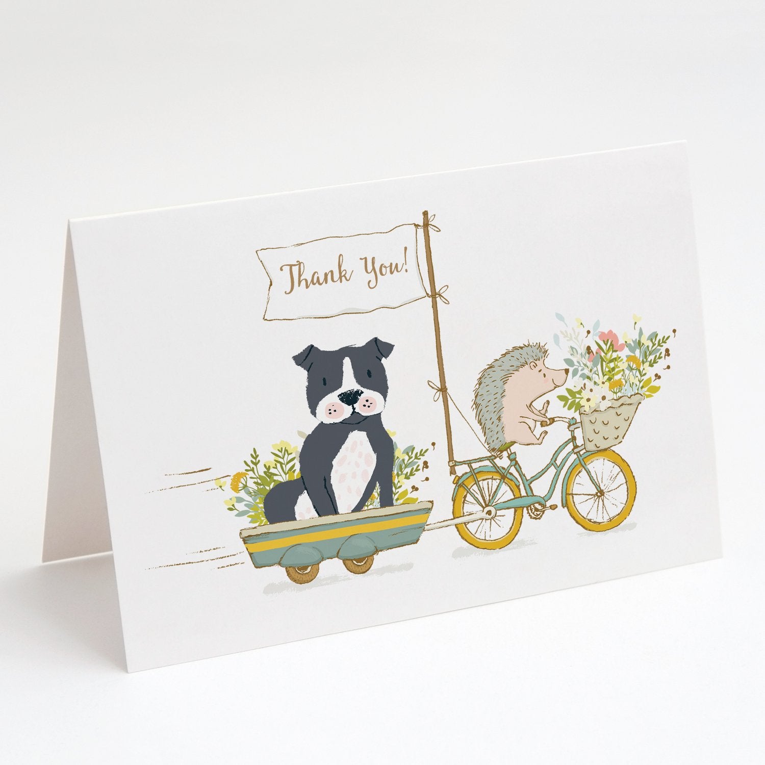 Buy this Staffordshire Bull Terrier Black Greeting Cards and Envelopes Pack of 8