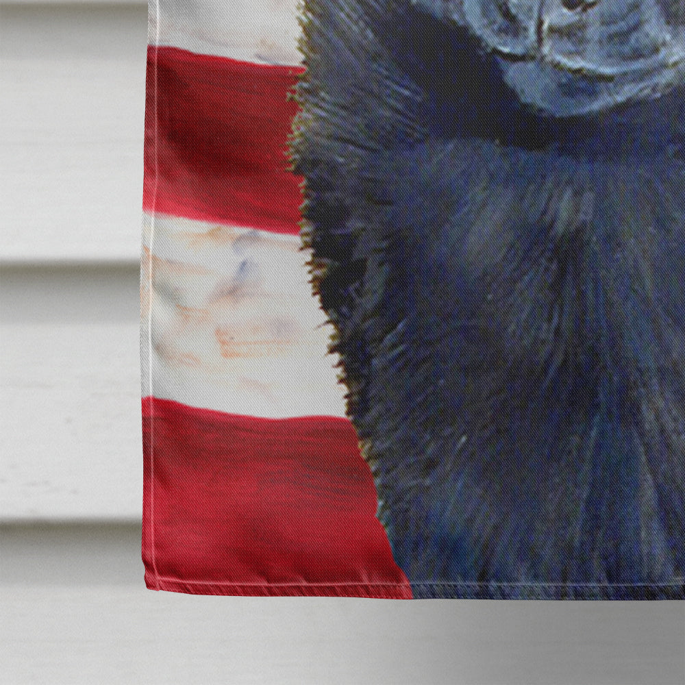 USA American Flag with Schipperke Flag Canvas House Size  the-store.com.