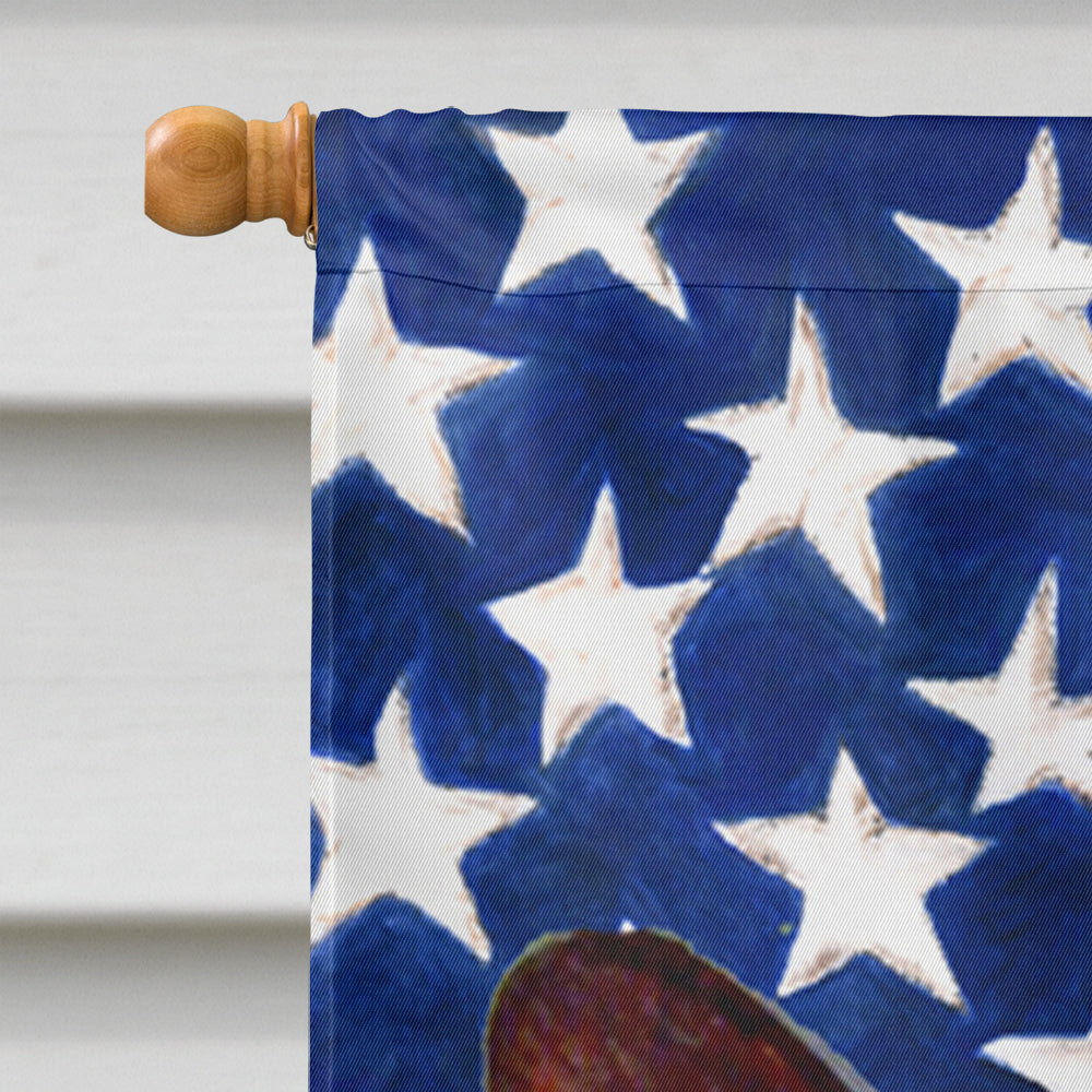 USA American Flag with Corgi Flag Canvas House Size