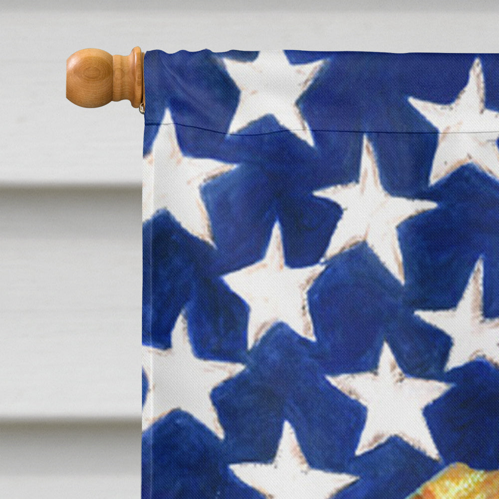 USA American Flag with Vizsla Flag Canvas House Size