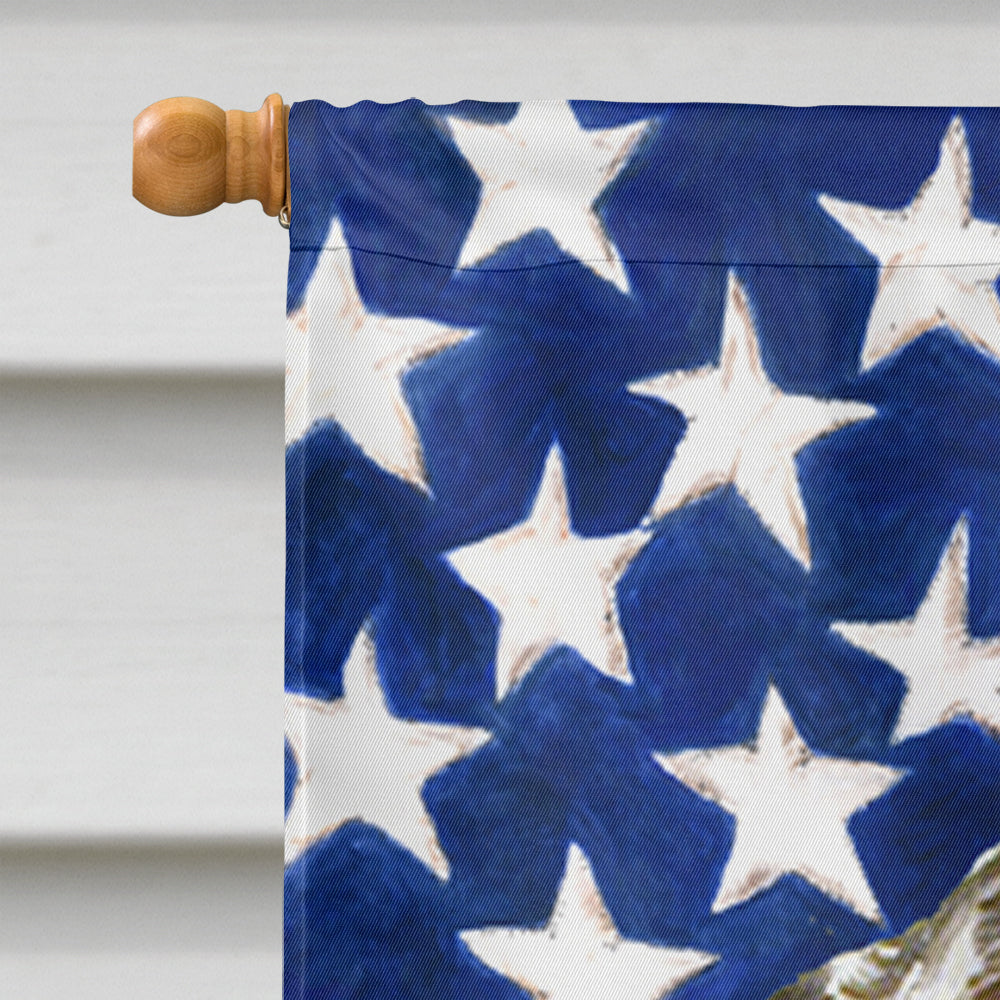 USA American Flag with English Setter Flag Canvas House Size  the-store.com.