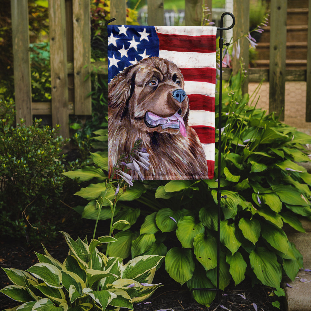 Drapeau américain des États-Unis avec drapeau de Terre-Neuve Taille du jardin
