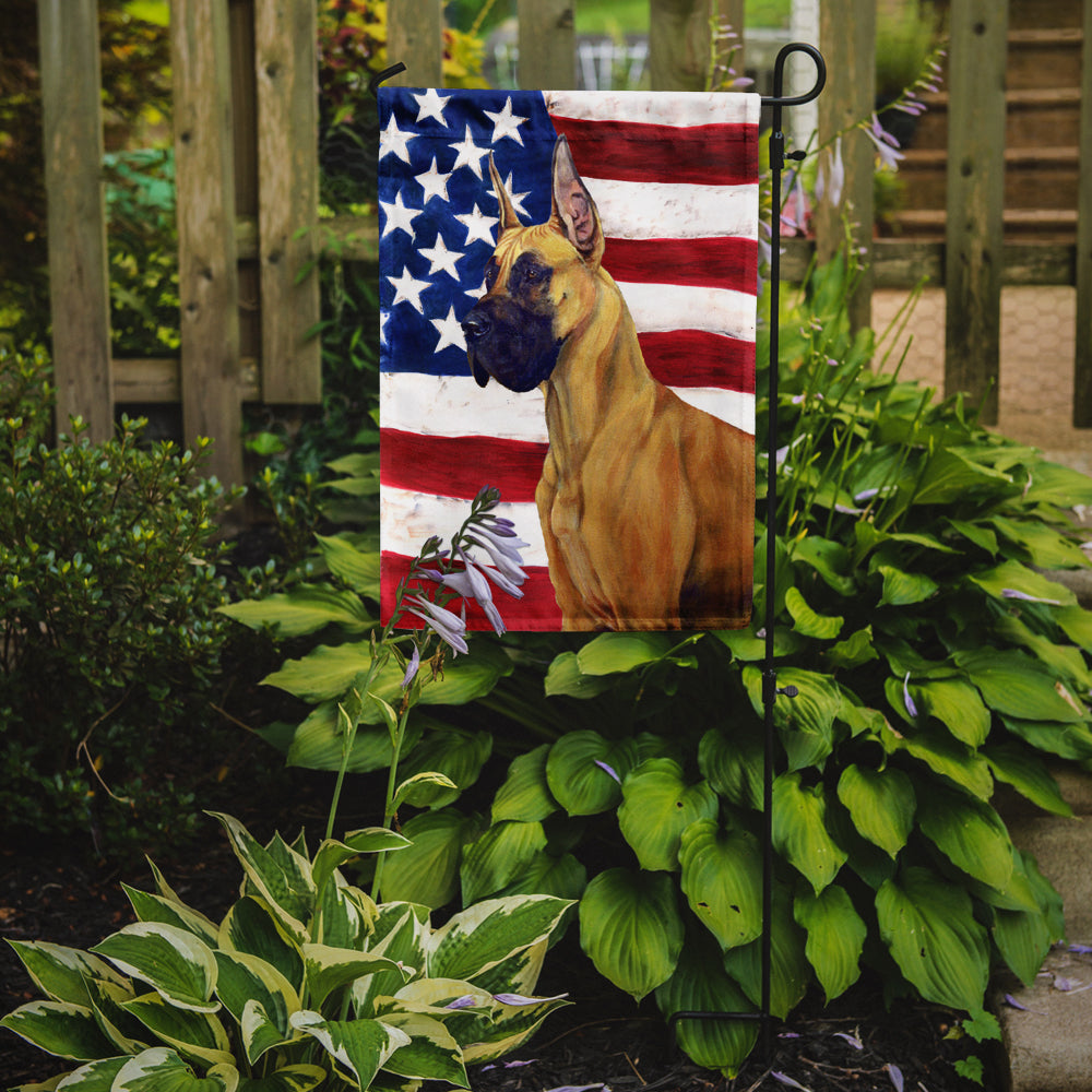 USA American Flag with Great Dane Flag Garden Size