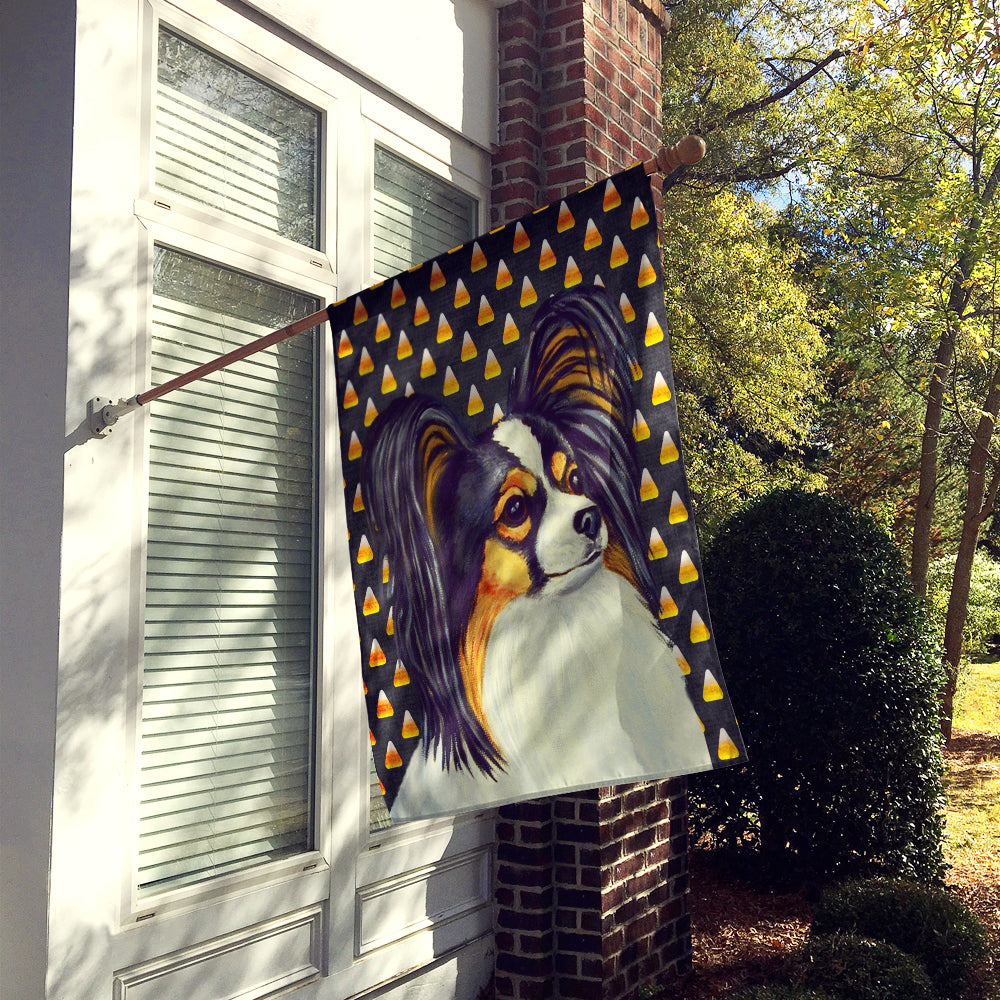 Papillon Candy Corn Halloween Portrait Flag Canvas House Size