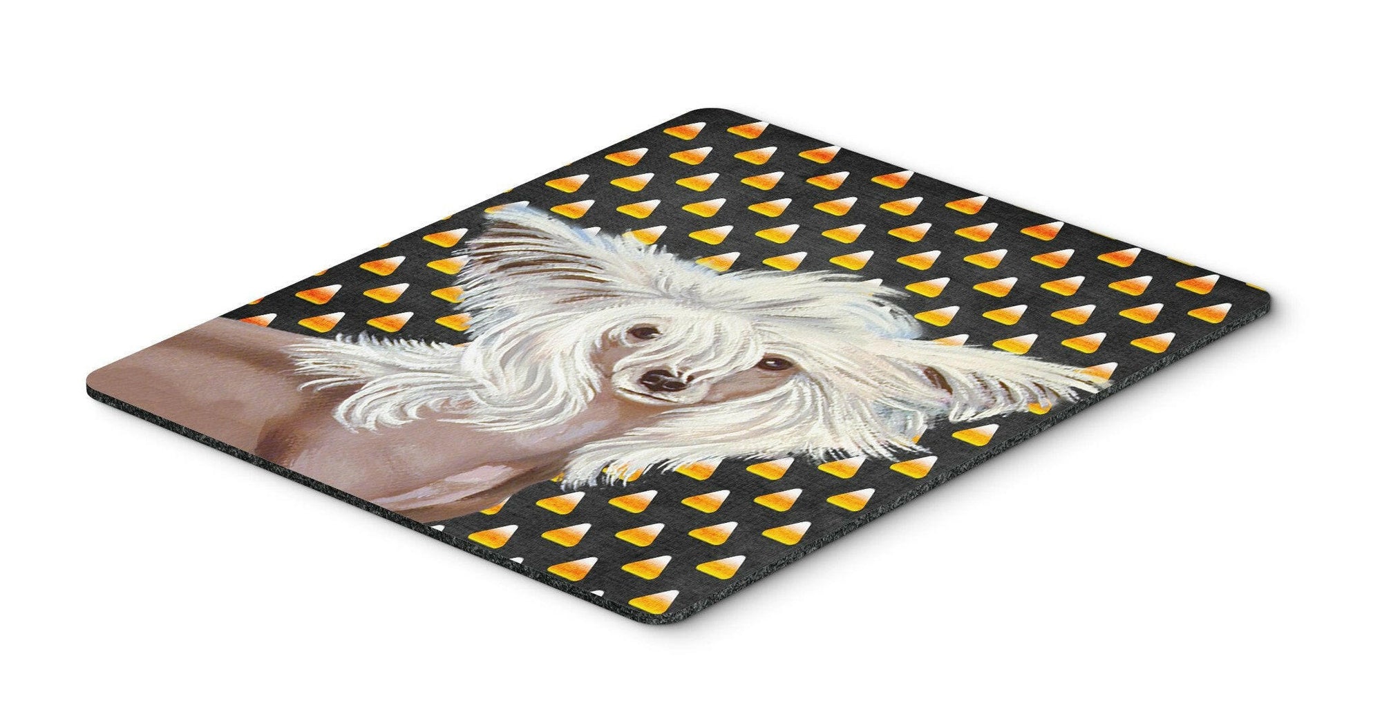 Chinese Crested Candy Corn Halloween Portrait Mouse Pad, Hot Pad or Trivet by Caroline's Treasures