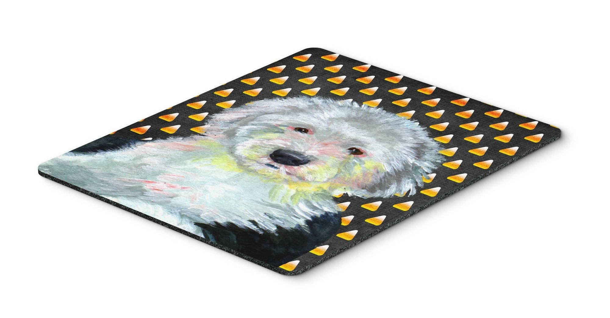 Old English Sheepdog Candy Corn Halloween Portrait Mouse Pad, Hot Pad or Trivet by Caroline's Treasures