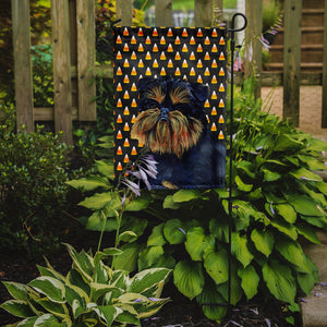 Brussels Griffon Candy Corn Halloween Portrait Flag Garden Size