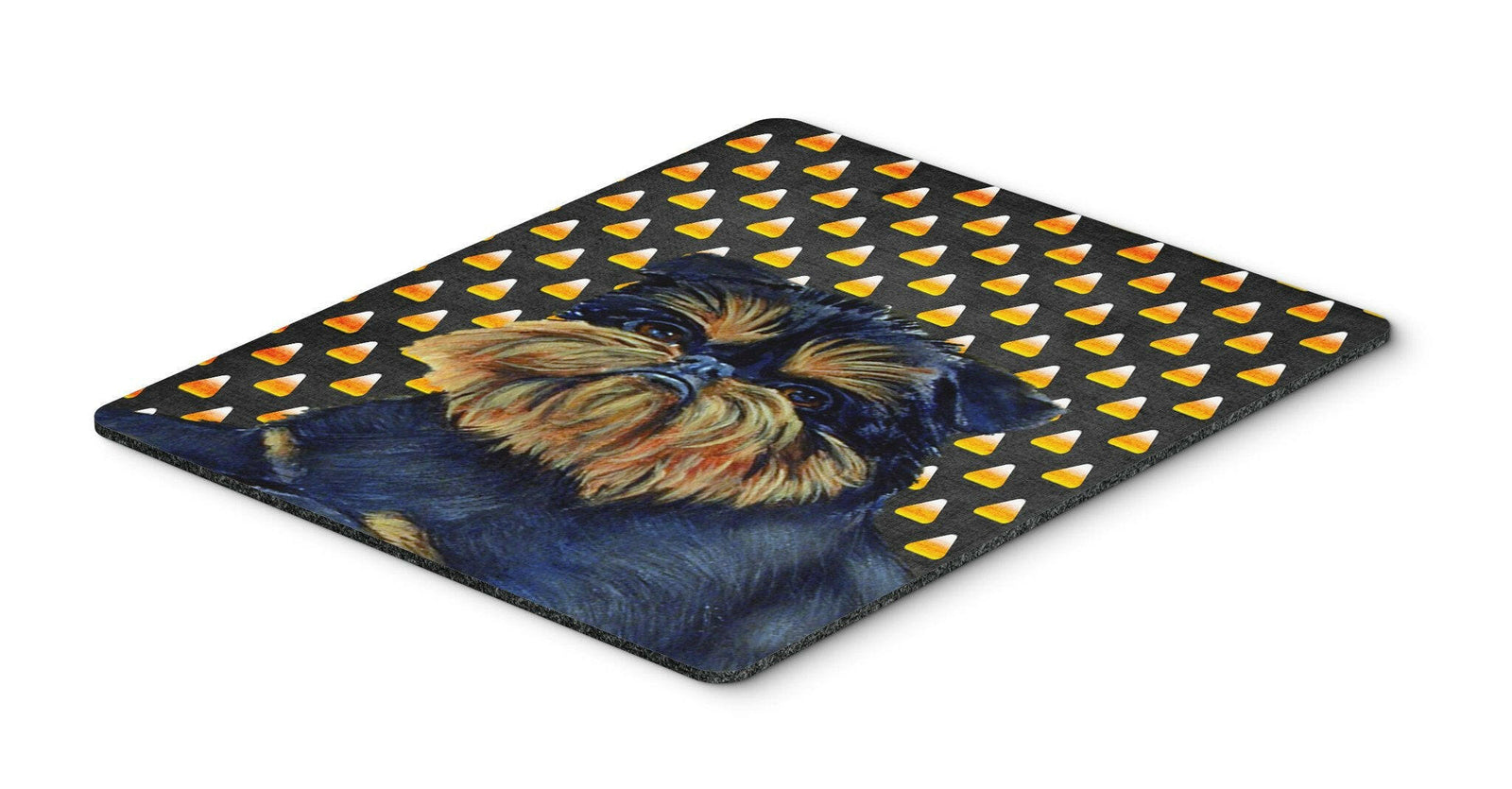 Brussels Griffon Candy Corn Halloween Portrait Mouse Pad, Hot Pad or Trivet by Caroline's Treasures