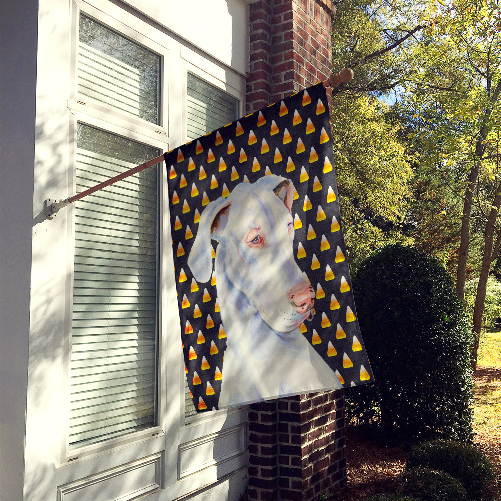 Great Dane Candy Corn Halloween Portrait Flag Canvas House Size