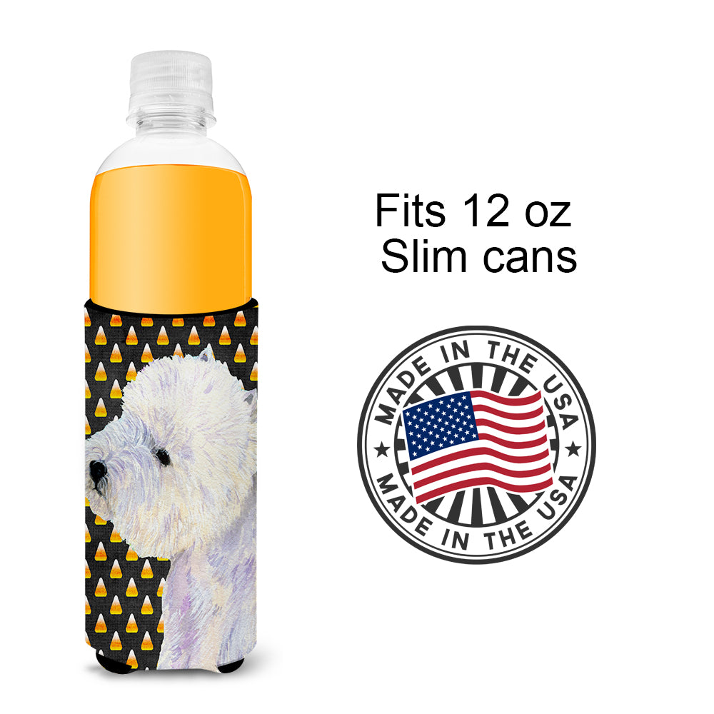 Westie Candy Corn Halloween Portrait Ultra Beverage Insulators for slim cans LH9056MUK.