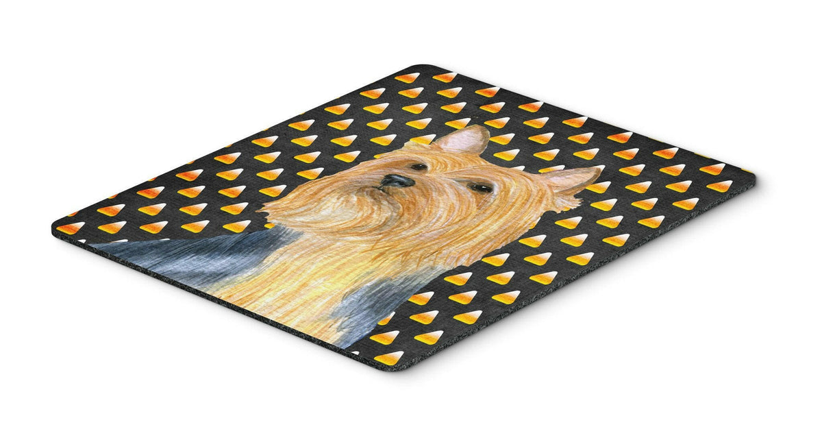 Silky Terrier Candy Corn Halloween Portrait Mouse Pad, Hot Pad or Trivet by Caroline&#39;s Treasures