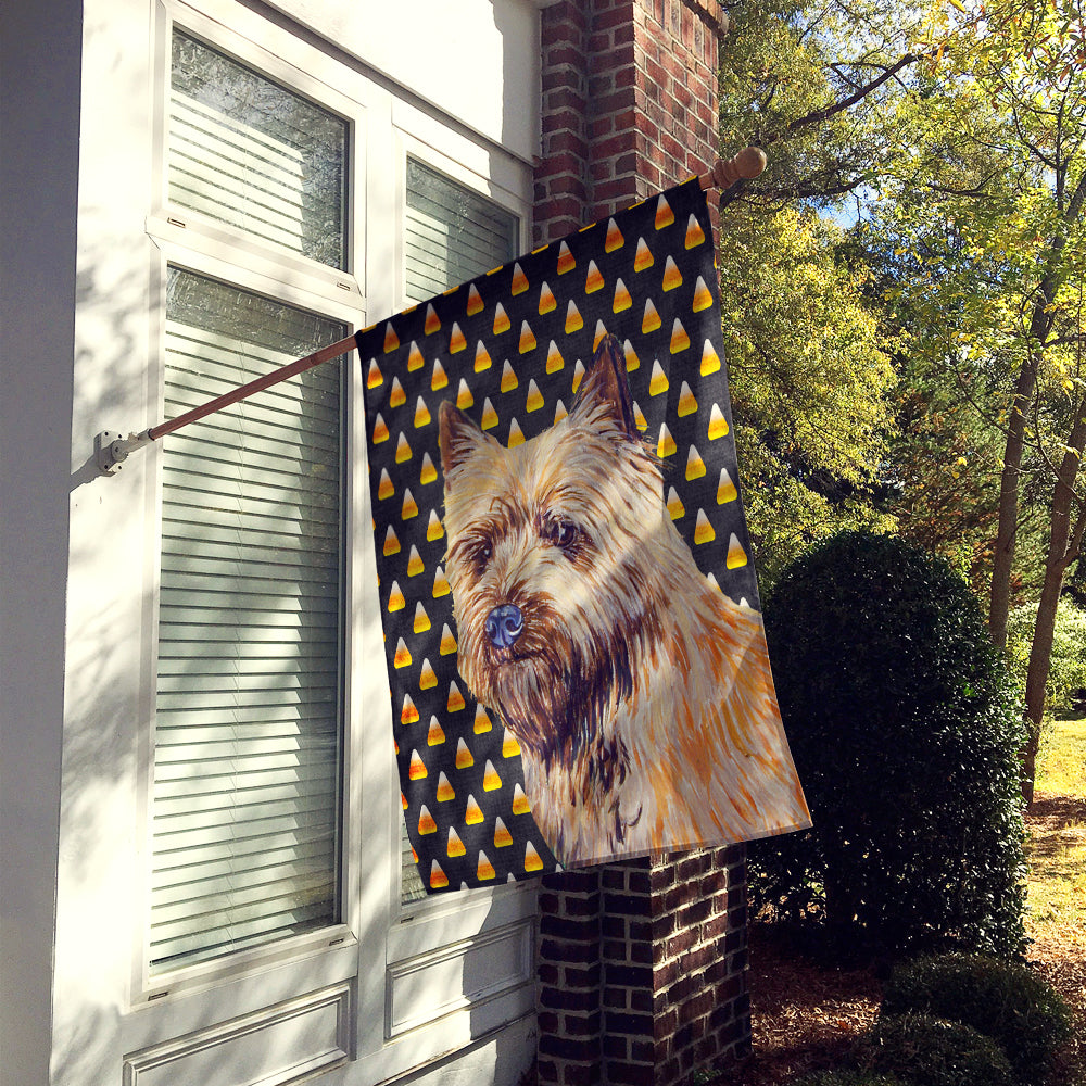 Cairn Terrier Candy Corn Halloween Portrait Flag Canvas House Size