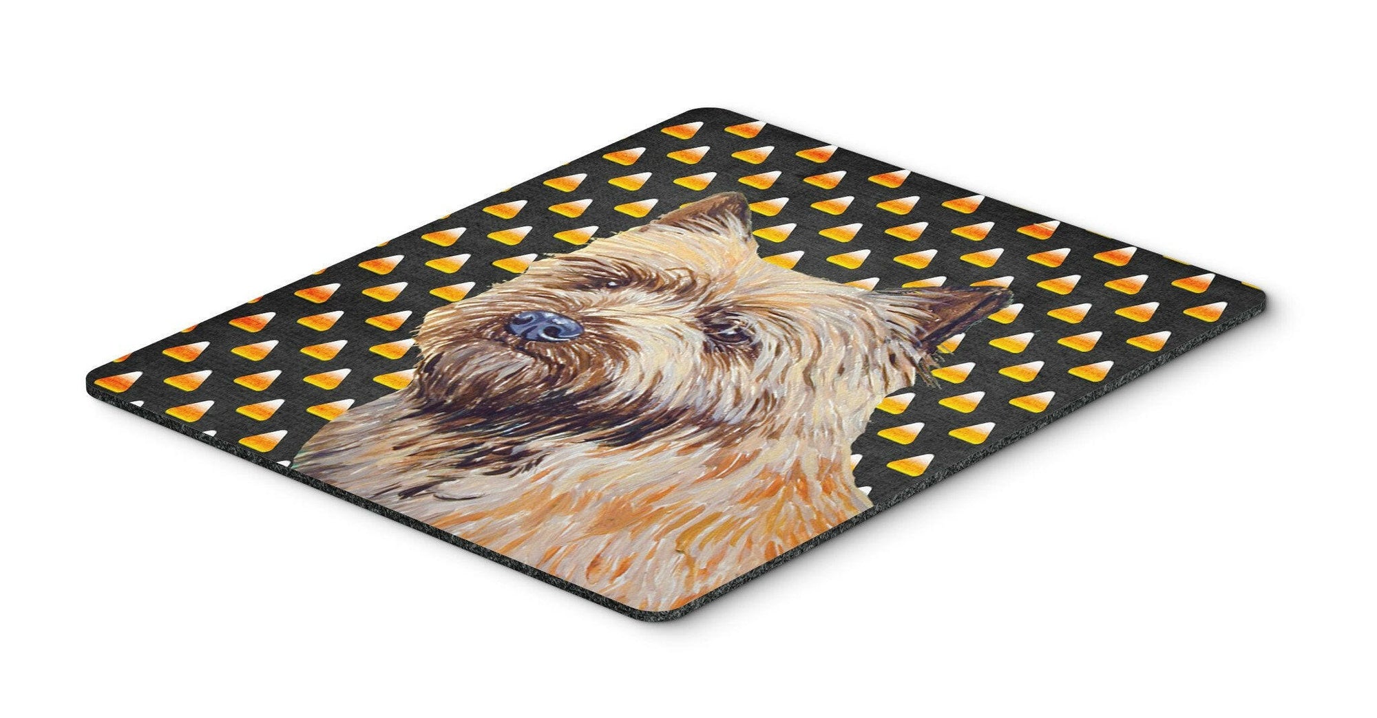 Cairn Terrier Candy Corn Halloween Portrait Mouse Pad, Hot Pad or Trivet by Caroline's Treasures
