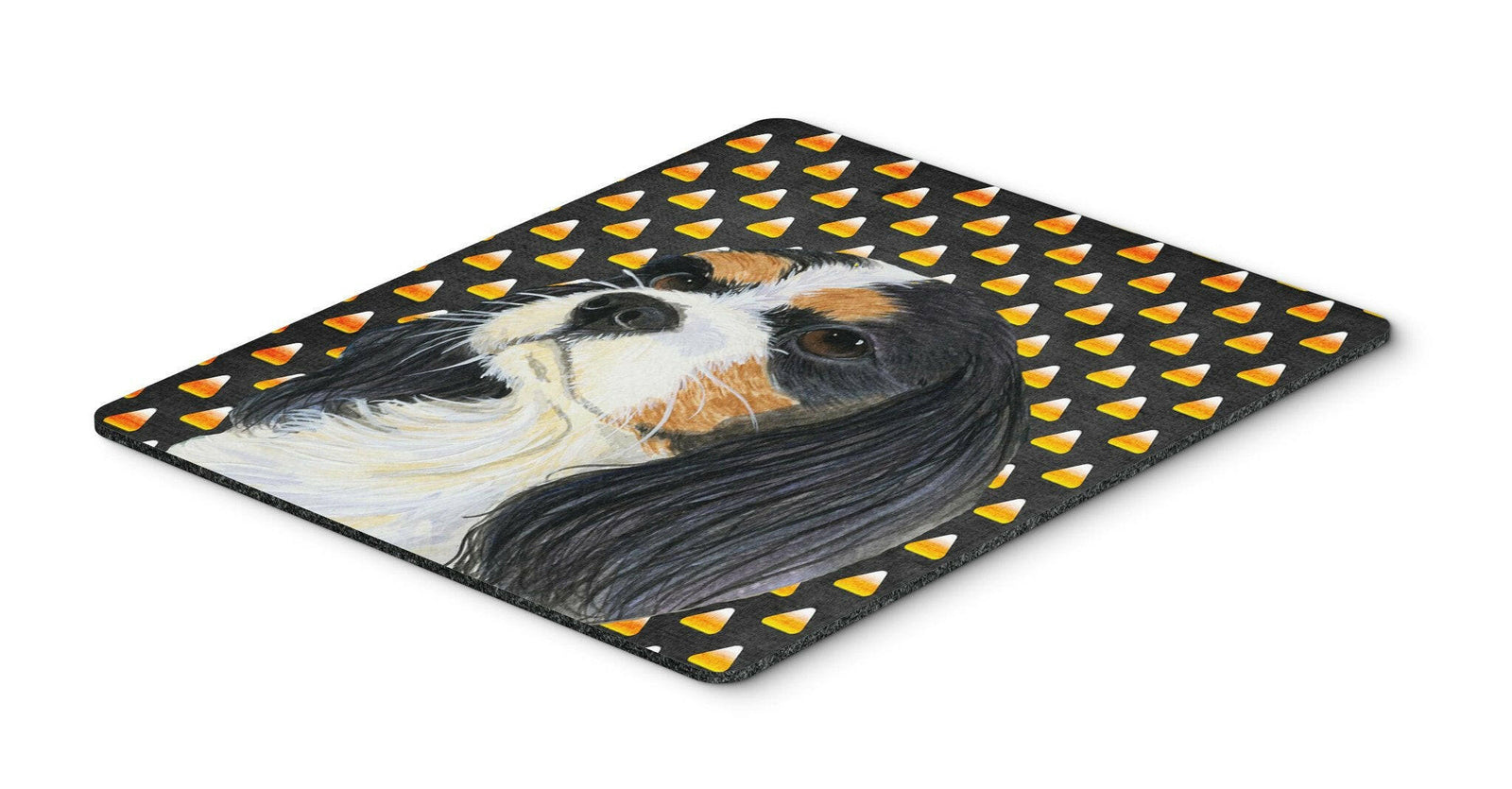 Cavalier Spaniel Tricolor Candy Corn Halloween Mouse Pad, Hot Pad or Trivet by Caroline's Treasures