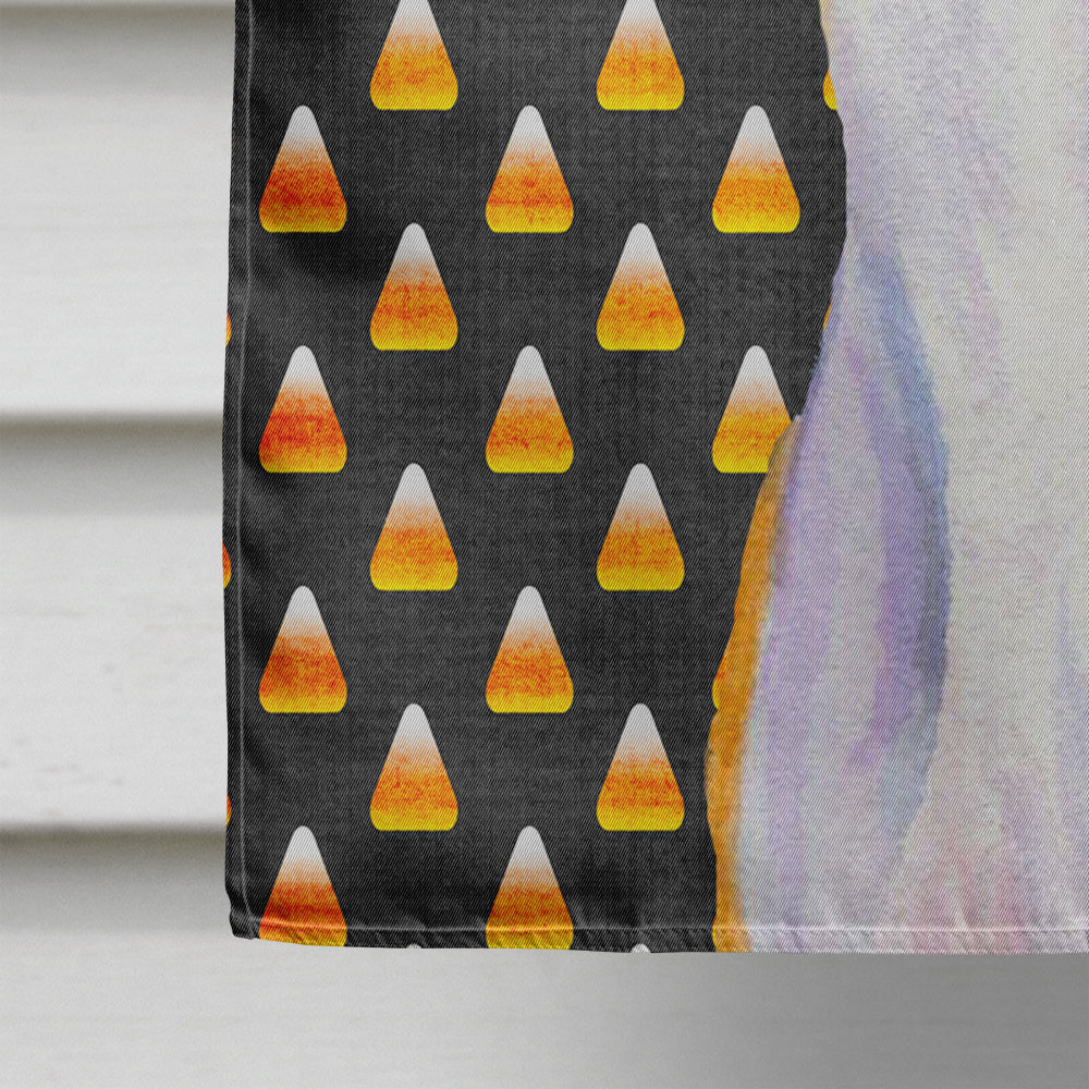 Whippet Candy Corn Halloween Portrait Flag Canvas House Size  the-store.com.