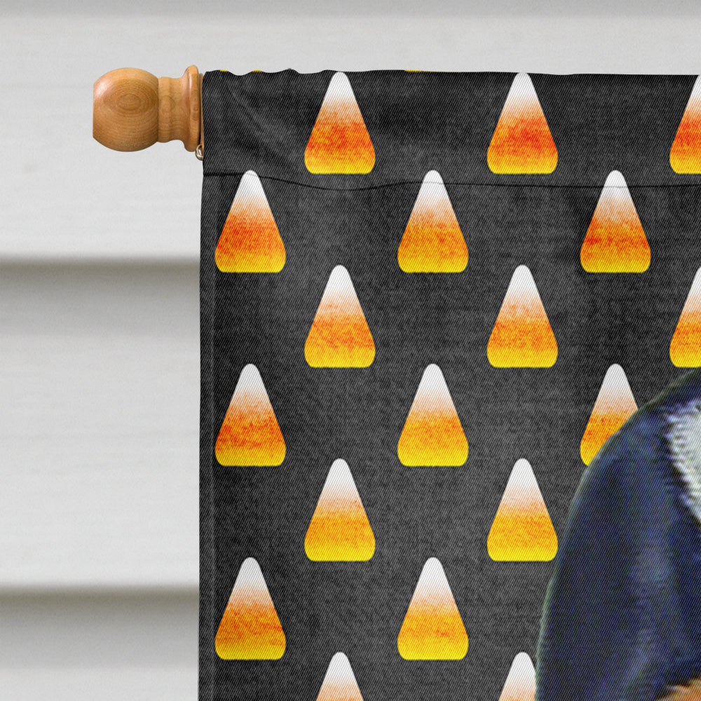 Basset Hound Candy Corn Halloween Portrait Flag Canvas House Size  the-store.com.