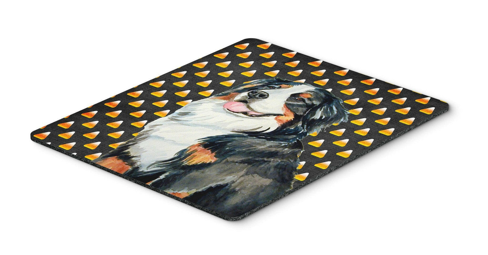 Bernese Mountain Dog Candy Corn Halloween Portrait Mouse Pad, Hot Pad or Trivet by Caroline's Treasures