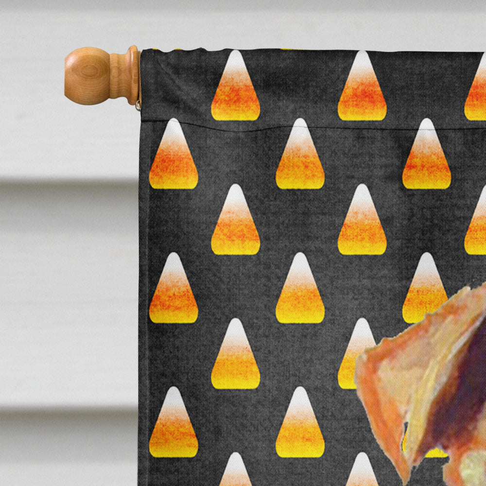 Airedale Candy Corn Halloween Portrait Flag Canvas House Size  the-store.com.