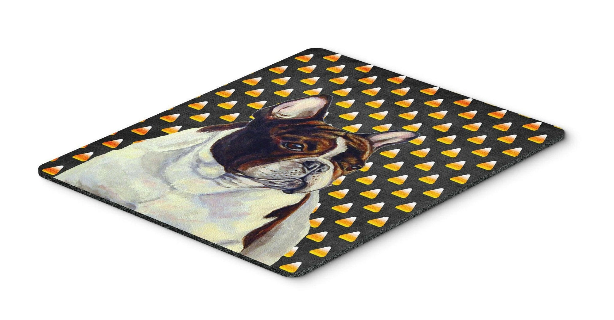 French Bulldog Candy Corn Halloween Portrait Mouse Pad, Hot Pad or Trivet by Caroline's Treasures