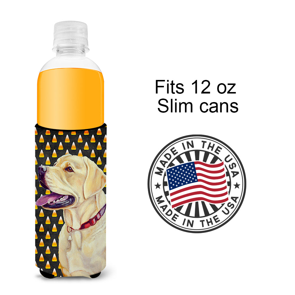 Labrador Yellow Candy Corn Halloween Portrait Ultra Beverage Insulators for slim cans LH9079MUK.