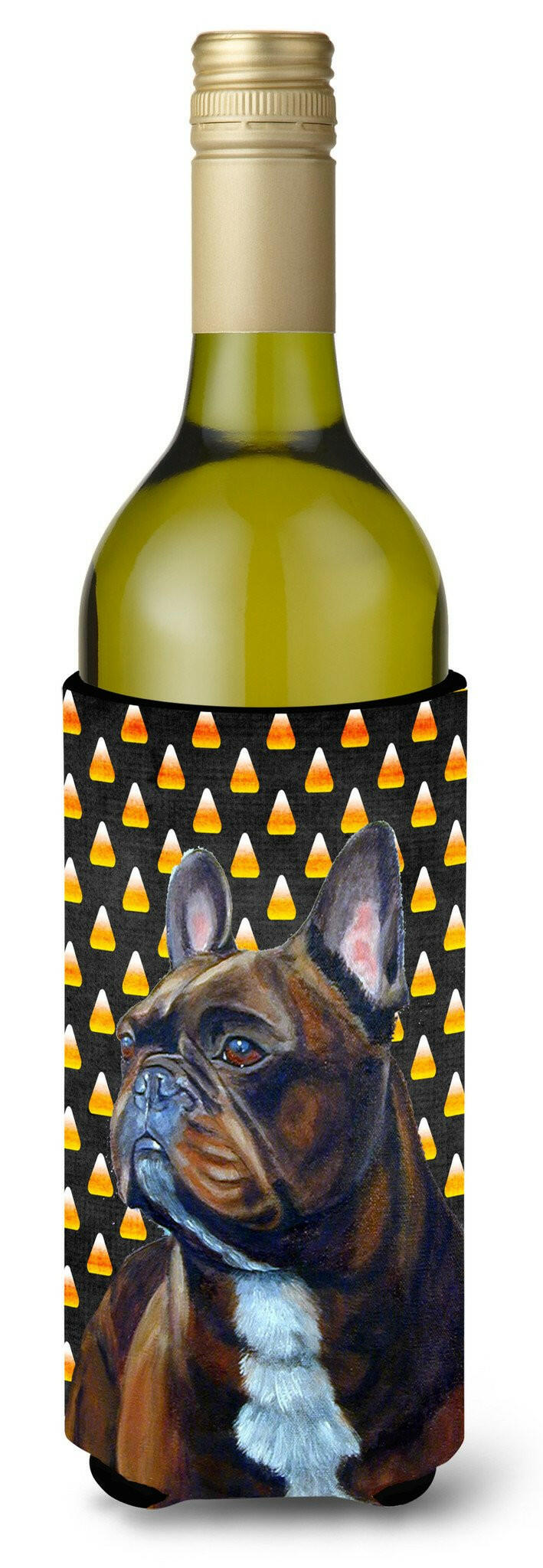 French Bulldog   Halloween Portrait Wine Bottle Beverage Insulator Beverage Insulator Hugger by Caroline&#39;s Treasures