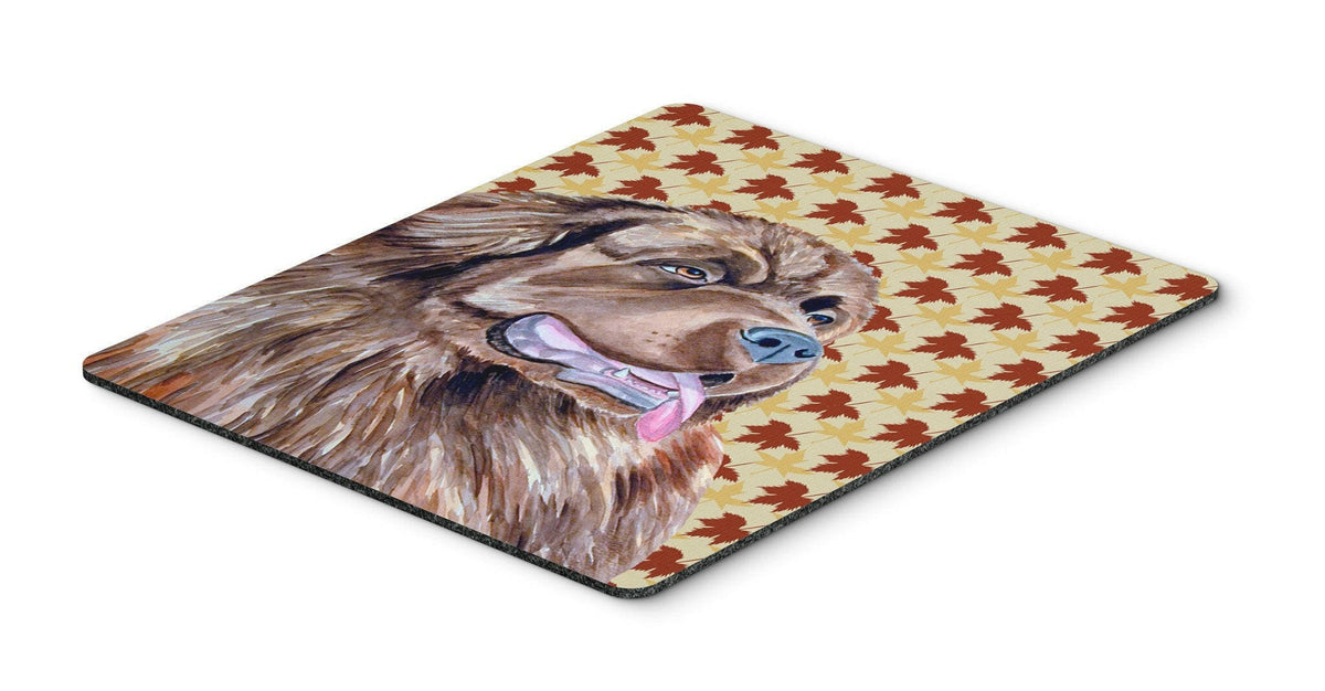 Newfoundland Fall Leaves Portrait Mouse Pad, Hot Pad or Trivet by Caroline&#39;s Treasures