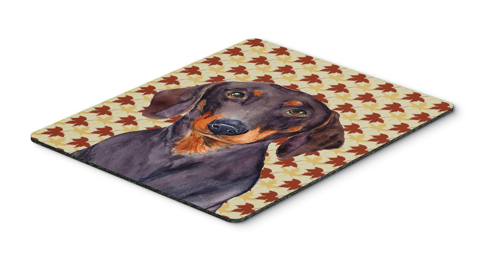 Dachshund Fall Leaves Portrait Mouse Pad, Hot Pad or Trivet by Caroline's Treasures