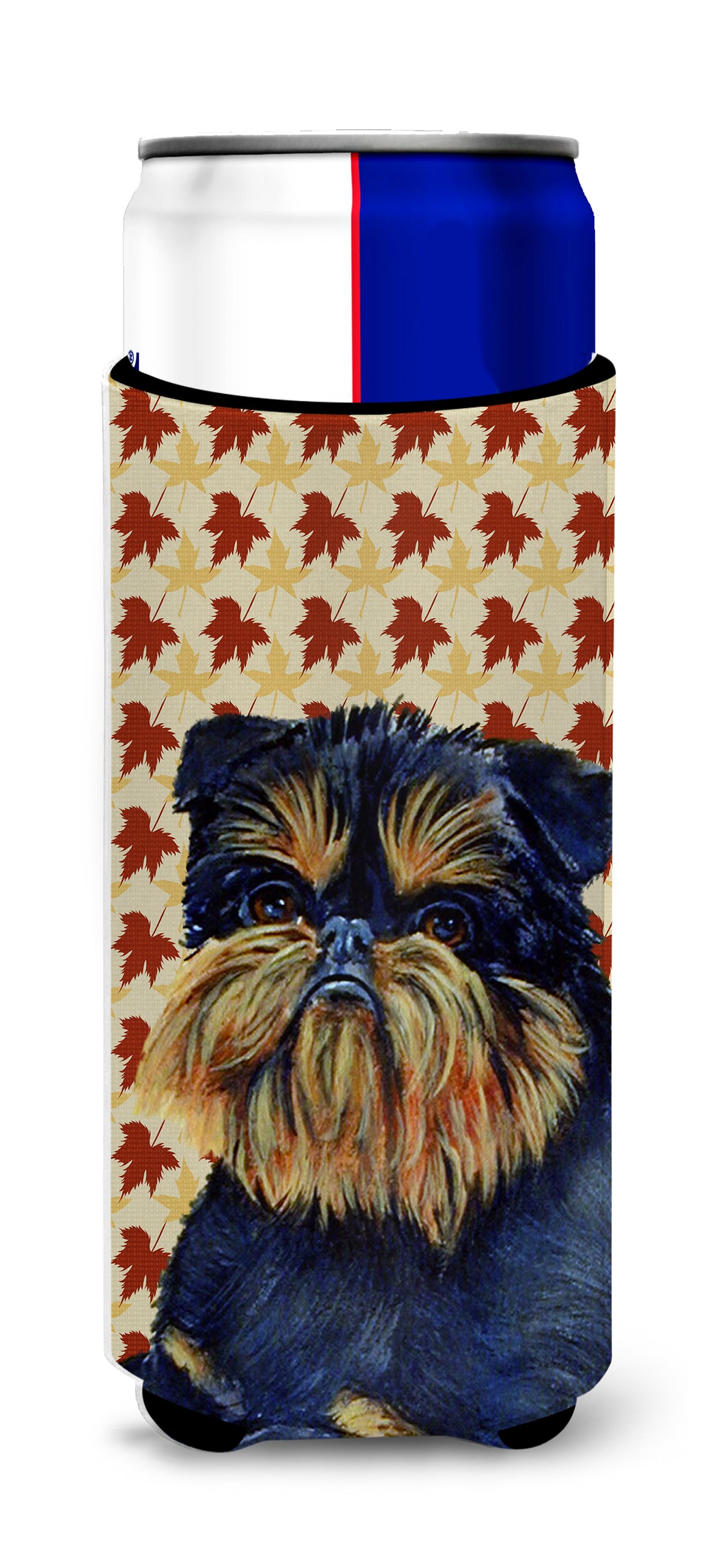 Brussels Griffon Fall Leaves Portrait Ultra Beverage Insulators for slim cans LH9118MUK
