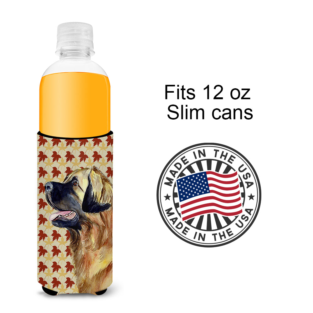 Leonberger Fall Leaves Portrait Ultra Beverage Insulators for slim cans LH9123MUK.