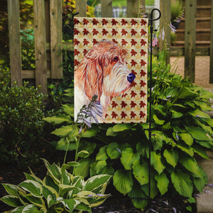 Petit Basset Griffon Vendeen Fall Leaves Portrait Flag Garden Size