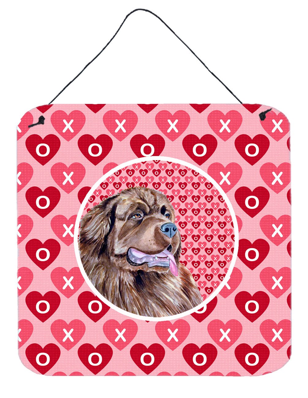 Newfoundland Valentine's Love and Hearts Wall or Door Hanging Prints by Caroline's Treasures