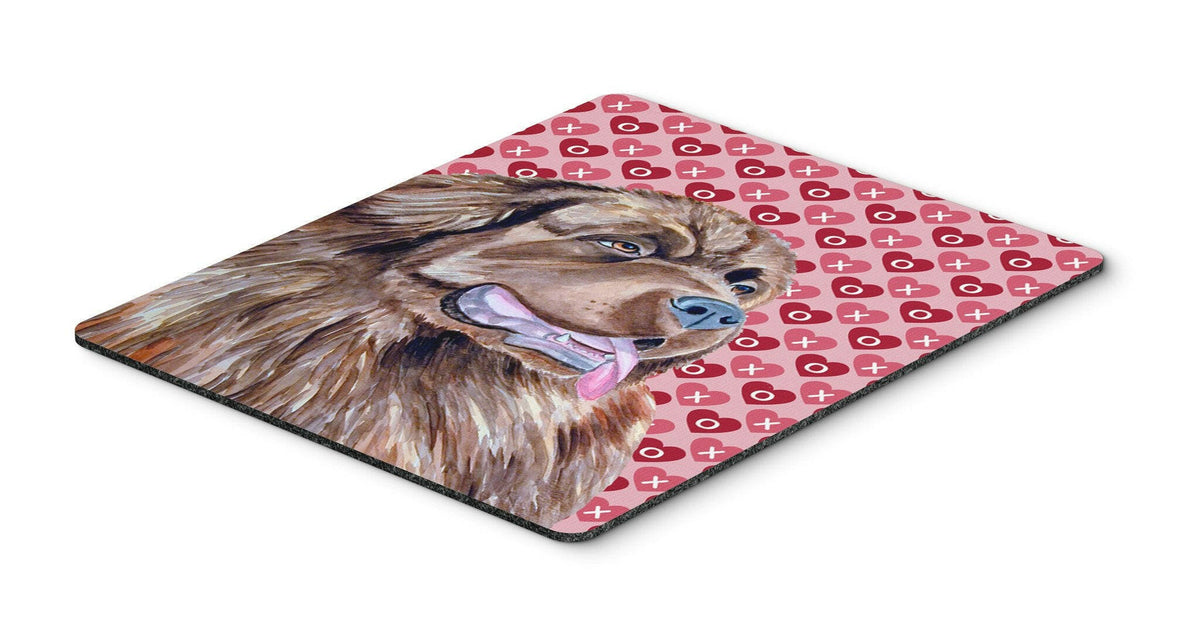 Newfoundland Hearts Love and Valentine&#39;s Day Mouse Pad, Hot Pad or Trivet by Caroline&#39;s Treasures