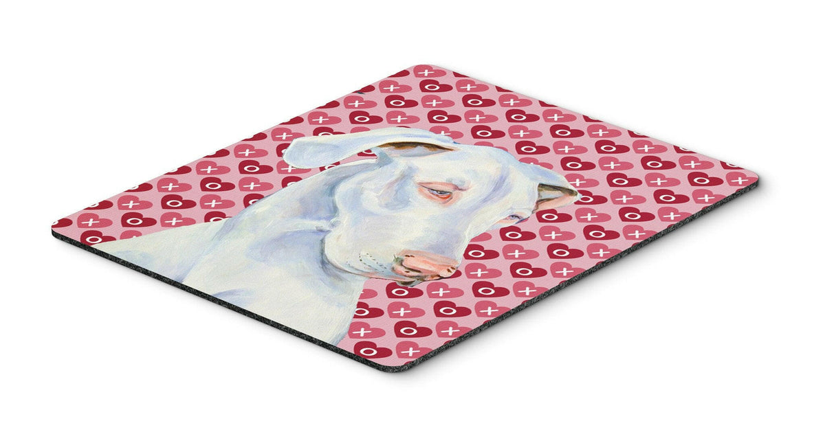 Great Dane Hearts Love and Valentine&#39;s Day Mouse Pad, Hot Pad or Trivet by Caroline&#39;s Treasures